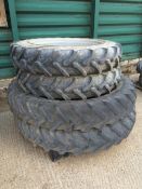 2 x 11.2 R36 fronts Tauris and 2 x 13.6 R48 Alliance tyres. Location Brandon, Suffolk