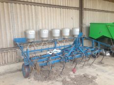 Horstein Farmery Front Mounted Spring Tine Drag and Microband Applicator. Location: Spalding, Lincs