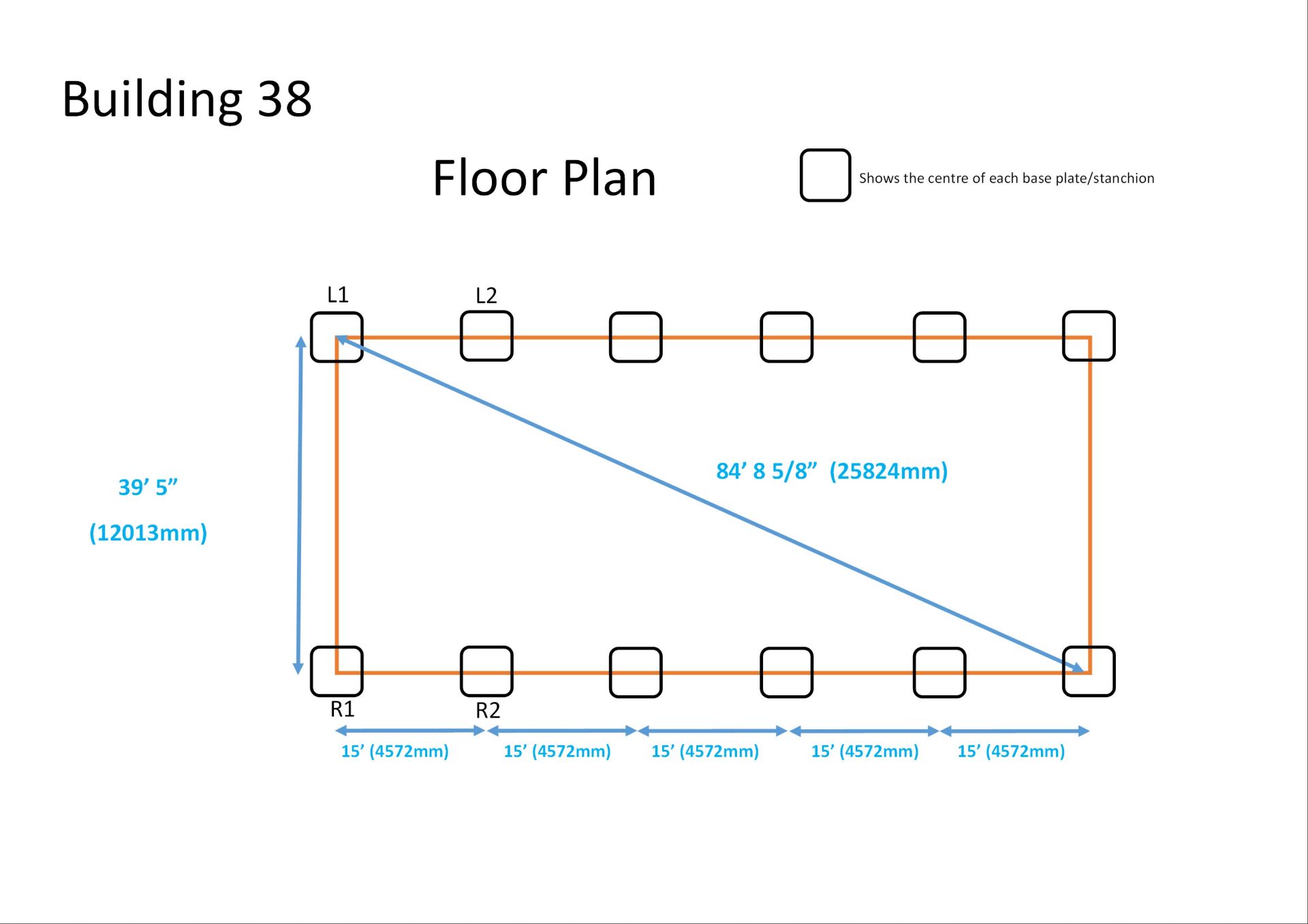 Steel framed building 75ft long x 40 ft wide x 16 ft @ eaves 12 .5 deg roof pitch - Image 13 of 13