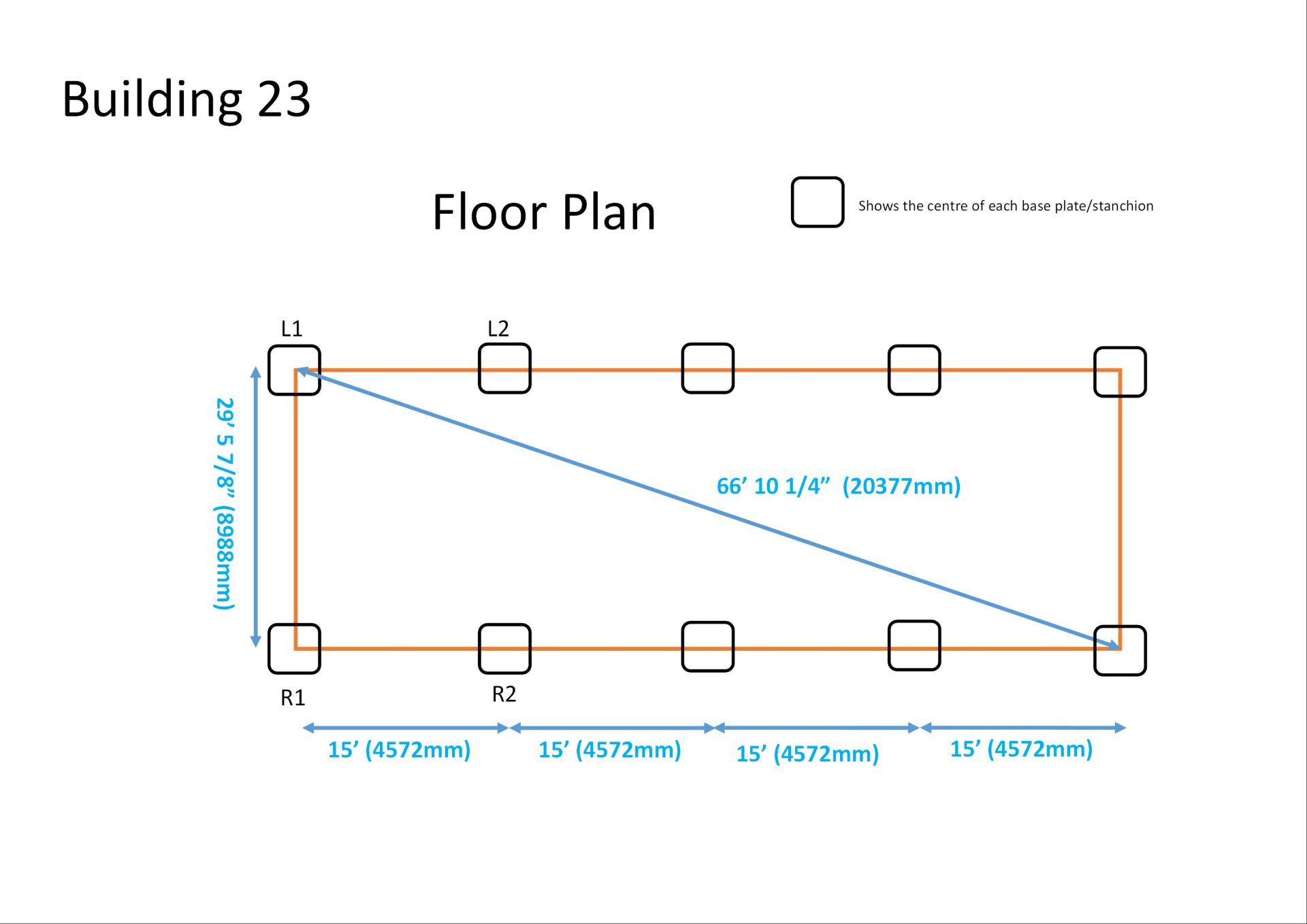 Steel framed building 60ft long x 30 ft wide x 16 ft @ eaves 12 .5 deg roof pitch - Image 9 of 9