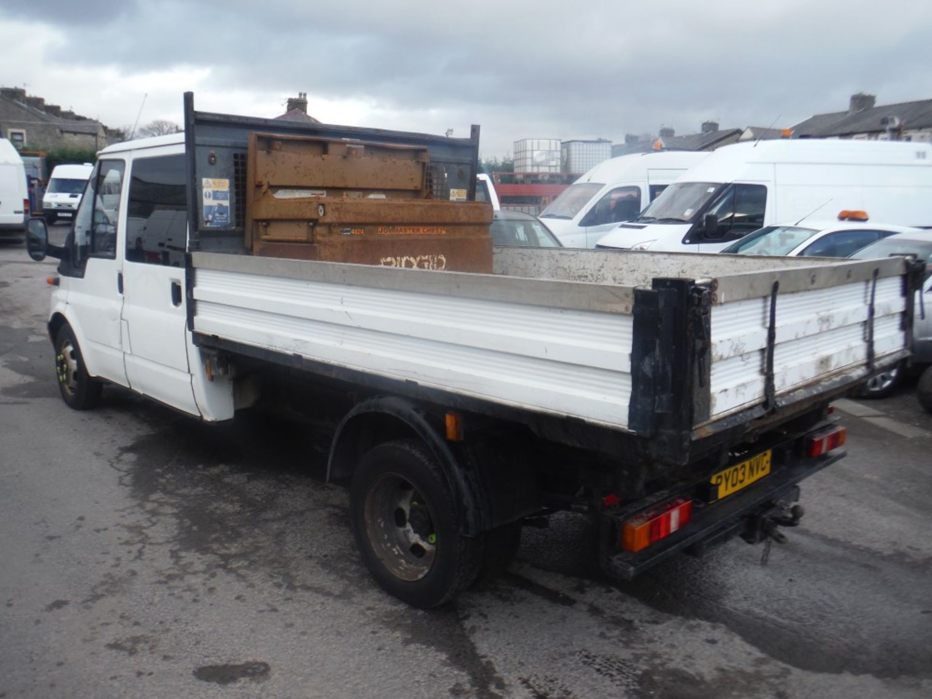 03 reg FORD TRANSIT 350 LWB TD 3 WAY TIPPER, 1ST REG 08/03, TEST 12/15, 298921M WARRANTED, V5 - Image 3 of 5