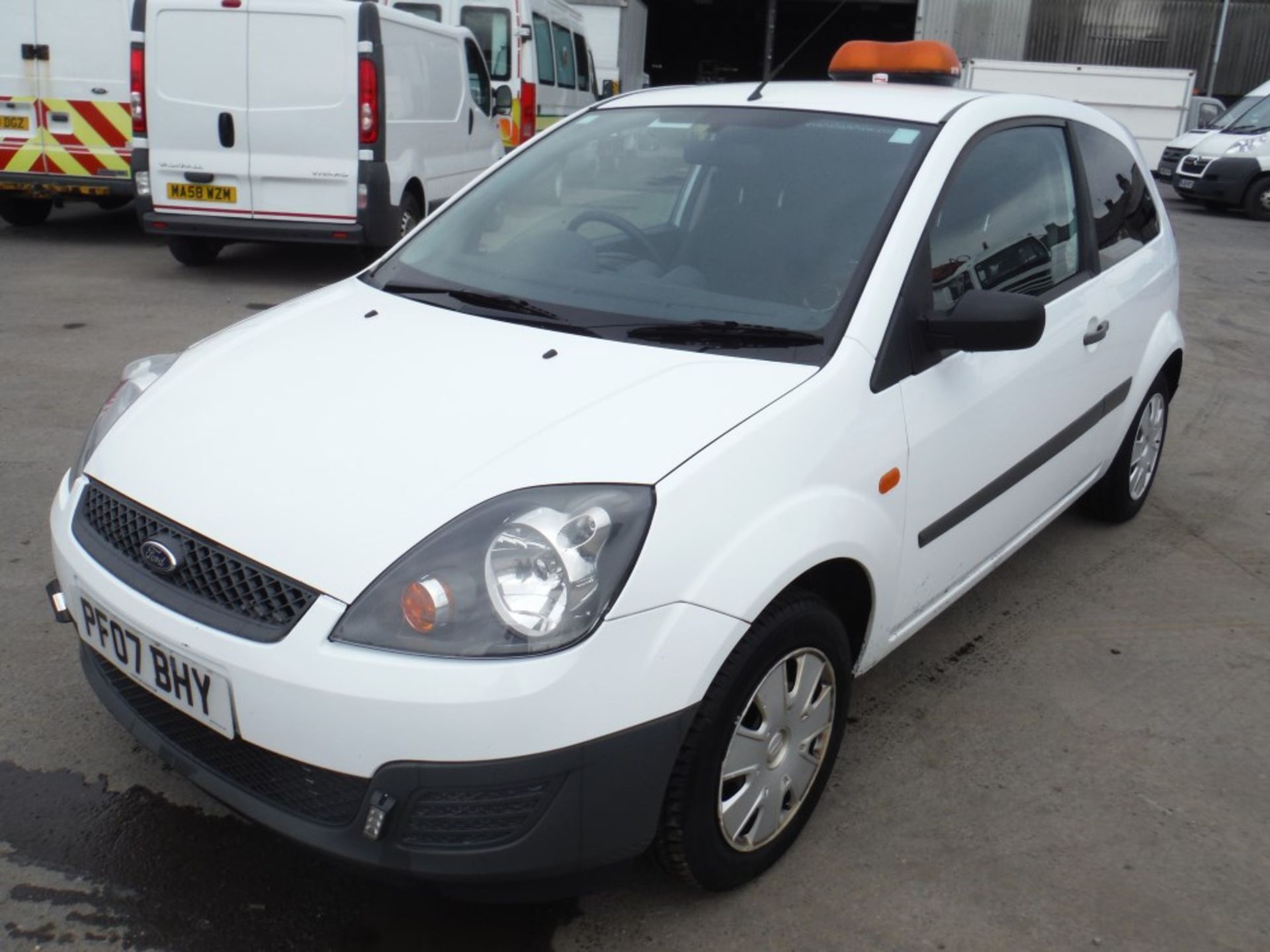 07 reg FORD FIESTA TDCI VAN, 1ST REG 05/07, 161824M, V5 HERE, 1OWNER FROM NEW (DIRECT COUNCIL) [+ - Image 2 of 5