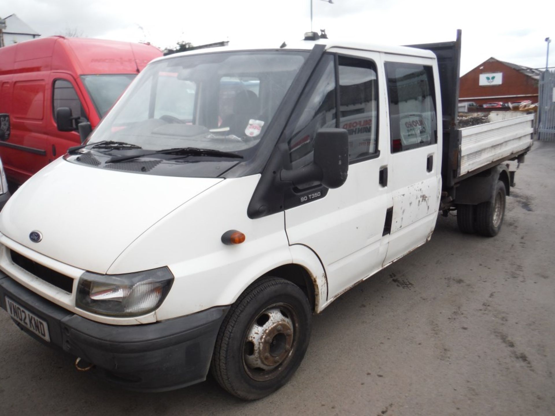 02 reg FORD TRANSIT CREW CAB 3 WAY TIPPER, 1ST REG 06/02, TEST 09/15, 141072M, V5 HERE, 3 FORMER