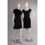 Two 1980's Couture Cocktail Dresses.  To