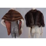 Two Vintage 30/40's Silver Fox and Mink
