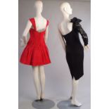 Two 1980's Cocktail Dresses. To include