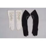 Two Pairs Of Vintage Evening Gloves.  A