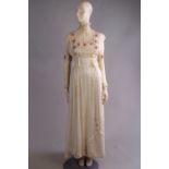 A Delightful 1910 Wedding Gown.  This be