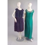 Two 1960's Designer Evening Dresses (Siz