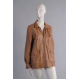 A 'Mulberry' Tan Leather Coat.  In good