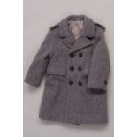 A1950's Child's all Wool Grey Coat. line