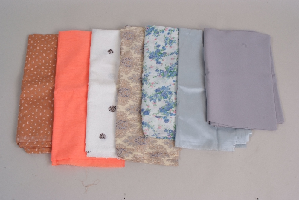 A bag of Vintage dressmaking fabrics to