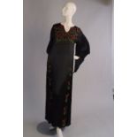 A 1930's Embroidered Kaftan Dress.  Luxu