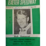 Exeter Speedway programmes of 60's and 7