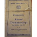 Amateur Athletic Association programmes