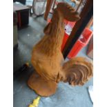 A cast iron cockerel