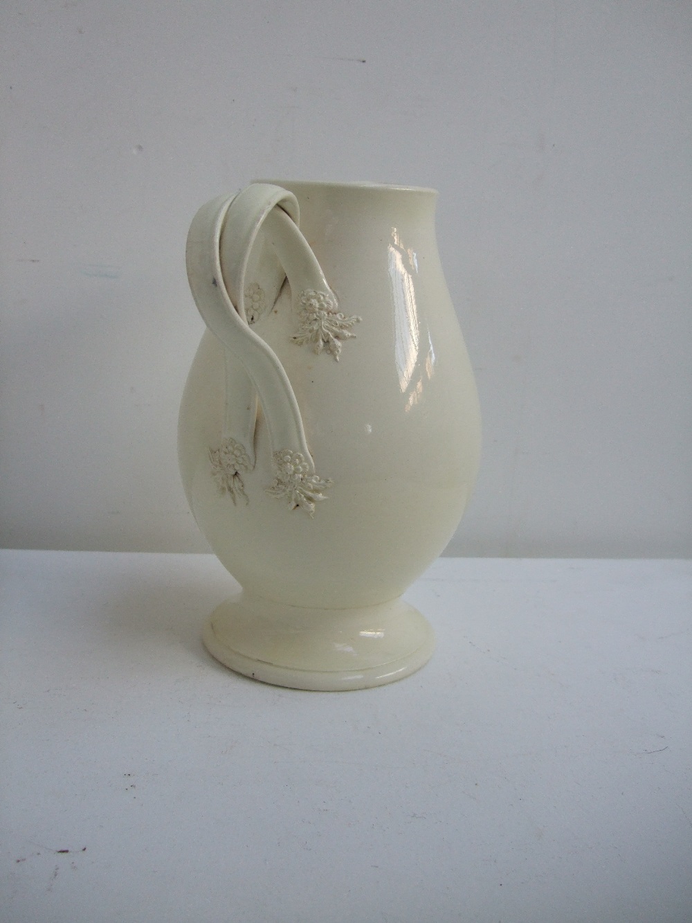 Leeds Pottery cream glaze jug with with