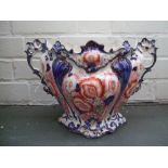 A large Edwardian Jardiniere decorated w