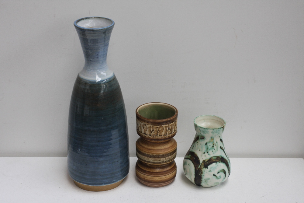 A selection of stoneware Art Pottery to