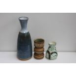 A selection of stoneware Art Pottery to