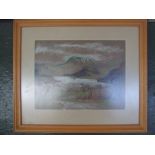 Hilda Williamson 'Ullswater' pastel on p