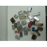 A large quantity of vintage lighters, including Ronson, Mosda 'Streamline',