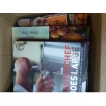 Two boxes of wine and cookery books, to include Andre Simon- A Wine Primer,