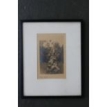 Leslie Austin, Engraving of Peter Pan statue, South Kensington, London, signed in pencil lower left,