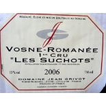 2006 Vosne Romanee 1er Cru Suchots Dom Jean Grivot (4 botts)