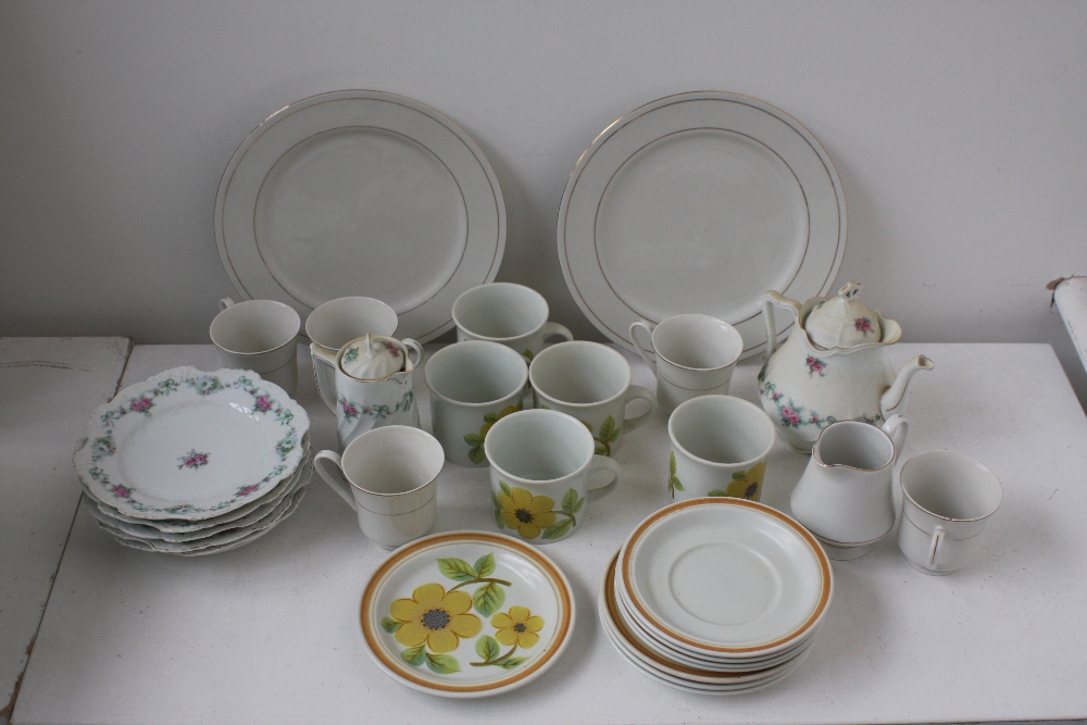 A quantity of china to include Royal Doulton Lambeth Stoneware,