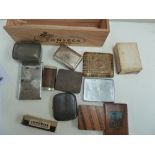 A number of smoking requisites including a Russian cigarette case