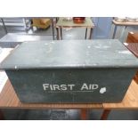 A 20th century army medical First Aid box,