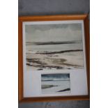 Peter Webb, Two studies of the West Coast of Scotland, watercolour on paper, framed,