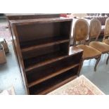 A 20th century oak bookshelf,