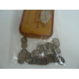 A collection of 19th and 20th century silver Threepence pieces, including Victoria to George VI,