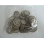 A quantity of 1920-1947 (.500 silver) Half Crowns, Florin's, and Shillings, 22.