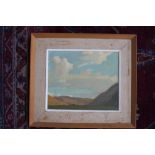 David Woodford, Mountainous landscape, oil on canvas, framed, signed lower right,