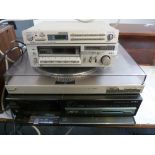 Aiwa midi stack system comprising audio program timer MT-80 stereo cassette deck L60;