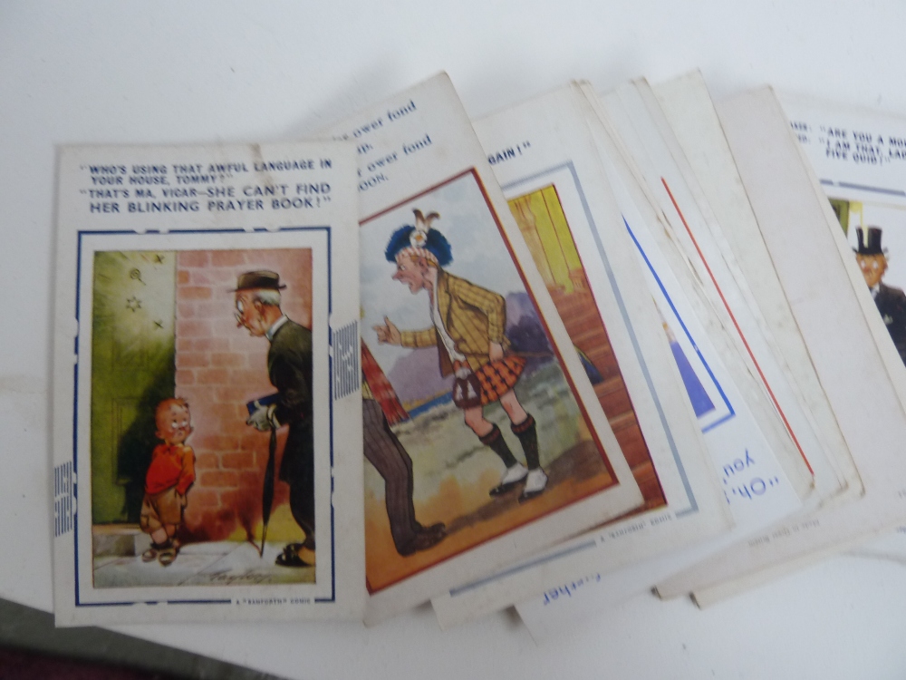 A good collection of loose vintage comic postcards, including Bamforth & Co., Dallan, H.B. - Image 3 of 3