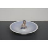 A Royal Copenhagen trinket dish in the form of a mermaid, pattern number 3231,