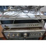 Vintage Sony Solid State Integrated Amplifier TA-1010 and FM Stereo/FM-AM Tuner ST-5055L.