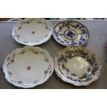 A selection of decorative plates to include Davenport 'Holly' pattern,