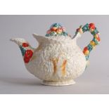 A Clarice Cliff Harvestware Newport Pottery teapot, marked, signed and numbered 68A on base,