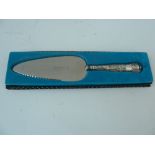 A 20th century silver handled cake slice,