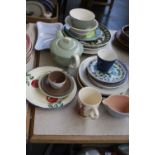 A quantity of china to include Poole Pottery,