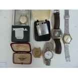 A selection of gentleman's wristwatches including Everite, Opium, Lorus, Nidor, and Relic,