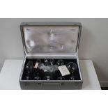 The Moser Club's Physiognomical Toasting Snifters in original padded carry display case,