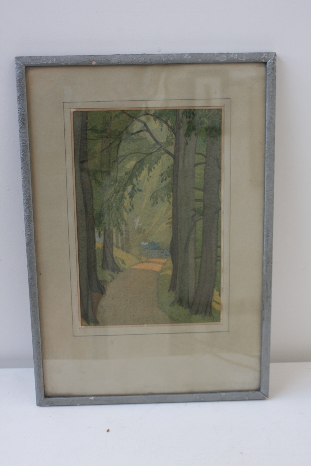 Alice Coats 'Beech Avenue' watercolour on paper, dated July 1927, framed, mounted and glazed,