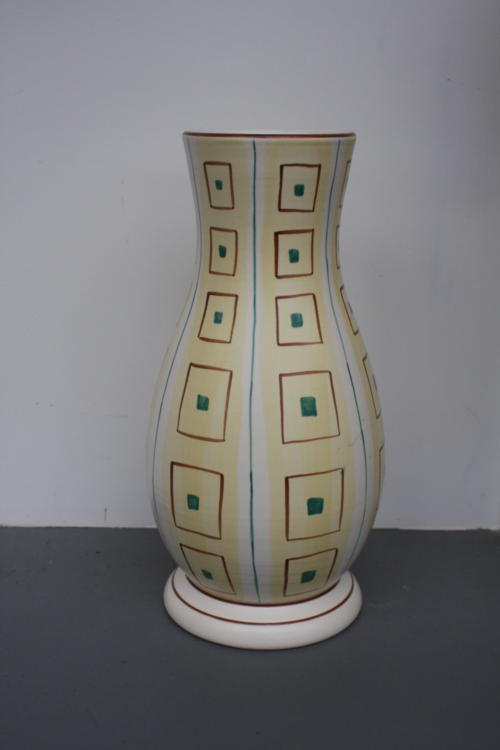 Poole Pottery 'One Off Studio Piece' vase designed by Alan White, with original certificate,