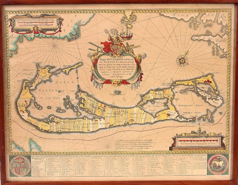 19th Century, Quantity of framed maps to include Patagonia and the Falkland Islands and Bermuda. - Image 3 of 4